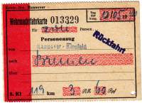   .. (Wermachtfahrkarte) 1940 .